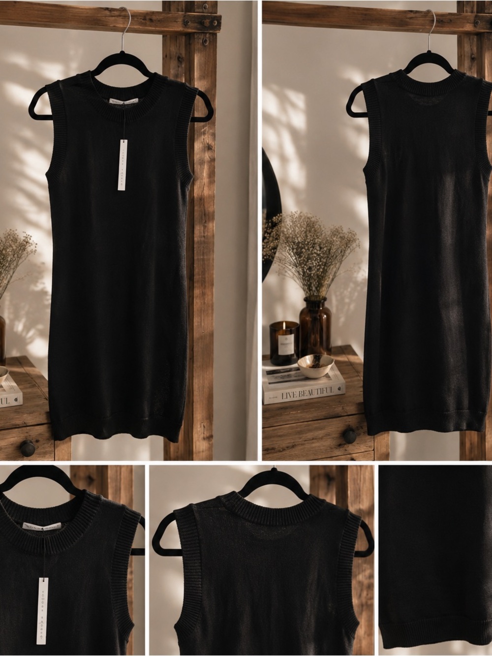 Susana Monaco Sleeveless Knit Shift Dress - Black